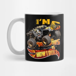 6Th Birthday Boy Monster Truck 6 Years Old For Kids Mug